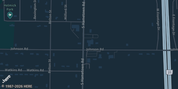 Map showing Loving Memories Event Center in Norton, OH.