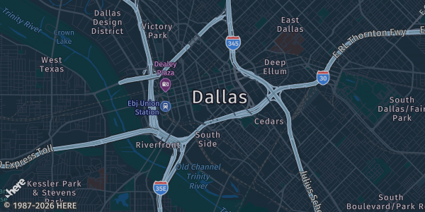 Map of Dallas, TX. The exact address of NTX Arena, 2401 S Stemmons Fwy (Lewisville, TX — DFW) is not known, so the map shows the area rather than a specific building.