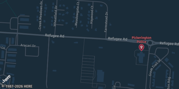 Map showing Grace Fellowship Church in Pickerington, OH.