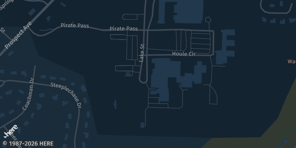 Map showing Pewaukee High School in Pewaukee, WI.