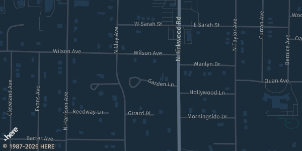 Map showing K9 Garden in St. Louis, MO.