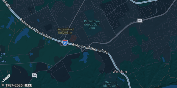 Map of Weldon Springs, MO. The exact address of Francis Howell Middle School PTO is not known, so the map shows the area rather than a specific building.