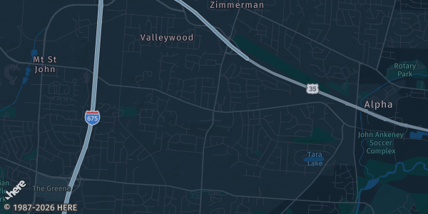 Map of Beavercreek, OH. The exact address of Hilton Garden Inn Dayton/Beavercreek is not known, so the map shows the area rather than a specific building.