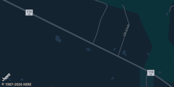 Map showing Frosty Pines in Troup, TX.