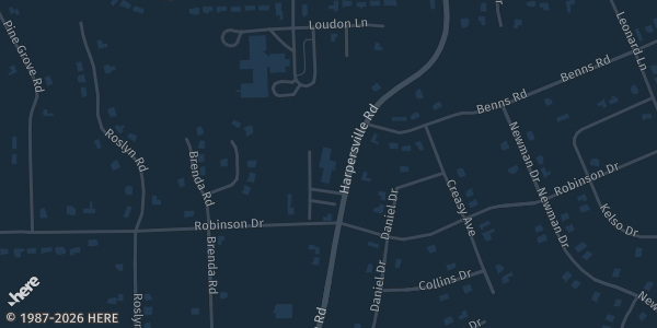 Map showing Faith Community Church in Newport News, VA.