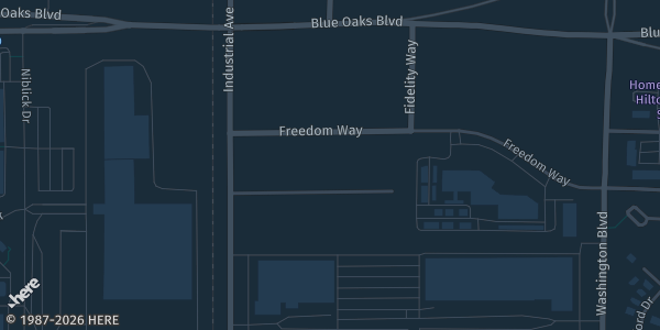 Map showing Baseball Addicts in Roseville, CA.