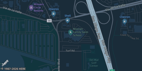 Map showing Hilton San Diego/Del Mar in Del Mar, CA.