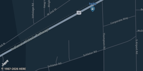 Map showing Buckets Basketball Training in Seymour, IN.