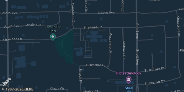 Map showing Victory Outreach in San Jose, CA.