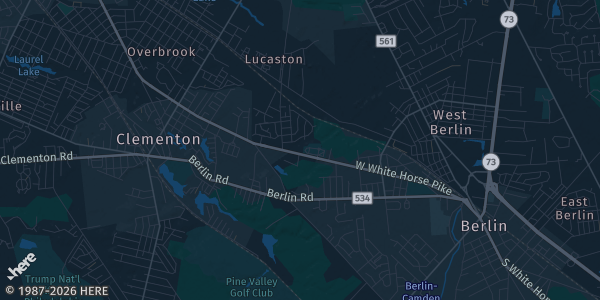 Map of Lindenwold, NJ. The exact address of Lindenwold Moose Lodge is not known, so the map shows the area rather than a specific building.