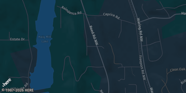 Map showing Dalton Convention Center in Dalton, GA.