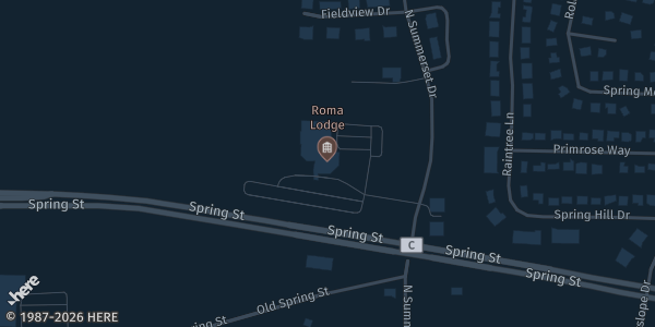 Map showing WSCA Roma Lodge in Racine, WI.