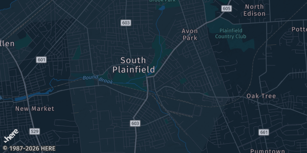 Map of South Plainfield, NJ. The exact address of 4701 Stelton Rd. is not known, so the map shows the area rather than a specific building.