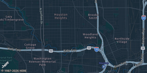 Map of Houston, TX. The exact address of Holiday Inn Westway Park Hotel (4606 Westway Park Blvd) is not known, so the map shows the area rather than a specific building.