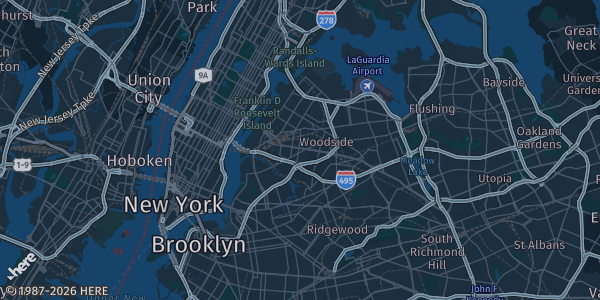 Map of Sunnyside, NY. The exact address of Sunnyside Community Services is not known, so the map shows the area rather than a specific building.