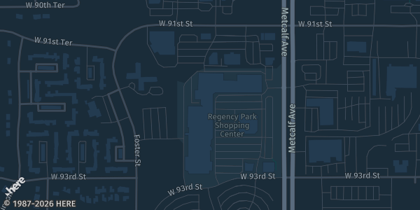 Map showing TableTop Game & Hobby in Overland Park, KS.
