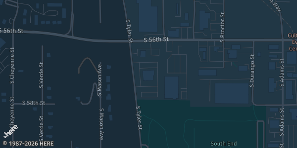 Map showing AMVETS Post #1 in WA.