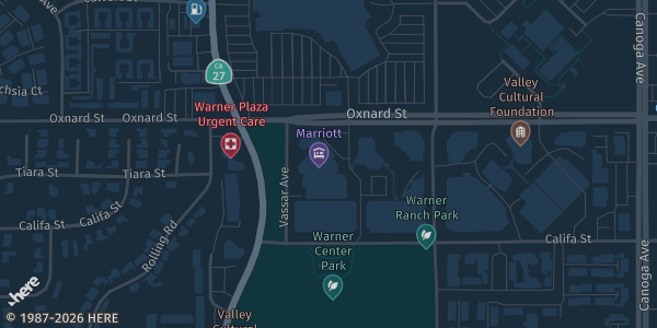 Map showing Warner Center Marriott Woodland Hills in Woodland Hills, CA.