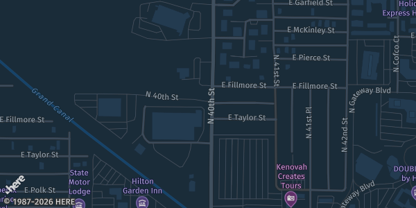 Map showing Phoenix Shrine Auditorium & Event Center in Phoenix, AZ.