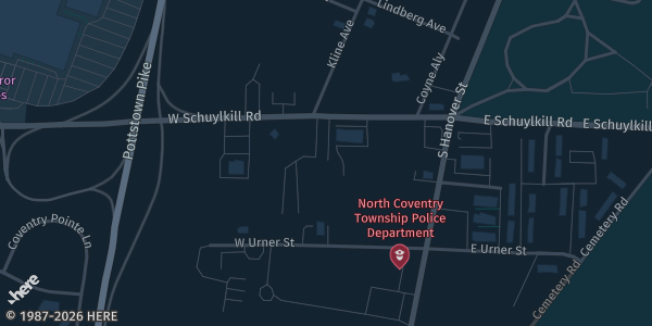 Map showing Norco Fire Company in Pottstown, PA.