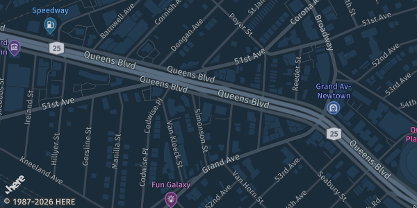 Map showing Elks Lodge - Queens Boulevard in Elmhurst, NY.