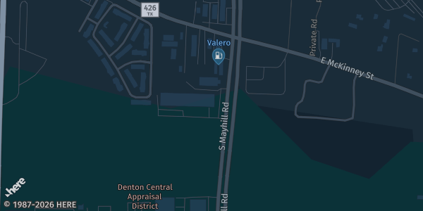 Map showing Lone Star Events & Sports in Denton, TX.