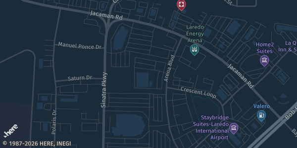 Map showing Hal's Restaurant Bar in Laredo, TX.