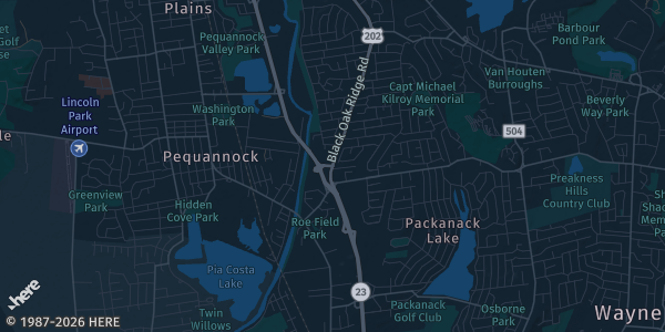 Map of Wayne, NJ. The exact address of Wayne PAL is not known, so the map shows the area rather than a specific building.