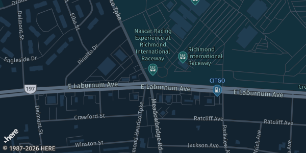 Map showing Old Dominion Buliding in Richmond, VA.