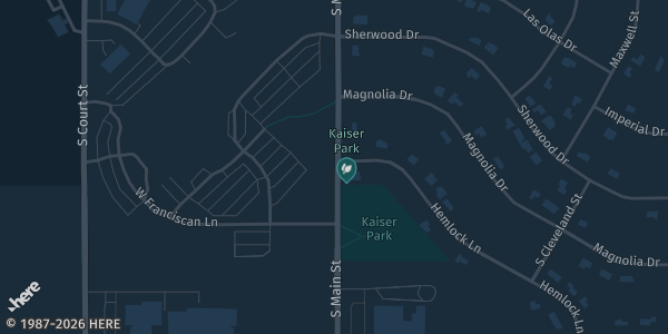 Map showing YMCA Sportscenter in Crown Point, IN.