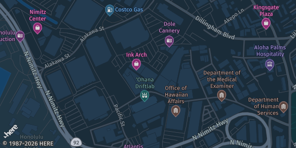 Map showing ToyLynx in Honolulu, HI.