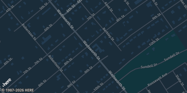 Map showing Central Church- Radford in Radford, VA.