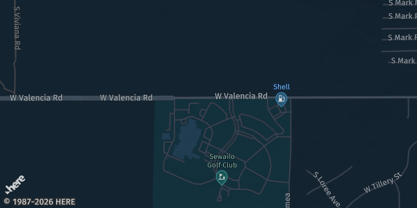 Map showing Casino Del Sol in Tucson, AZ.