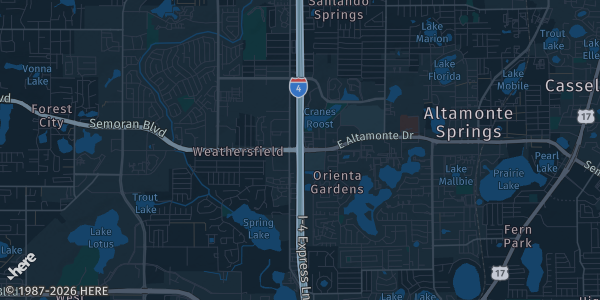 Map of Altamonte Springs, FL. The exact address of Lake Brantley High School - Media Center is not known, so the map shows the area rather than a specific building.