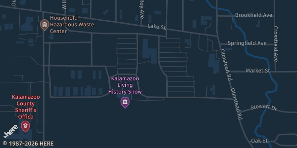 Map showing Kalamazoo County Expo Center in Kalamazoo, MI.