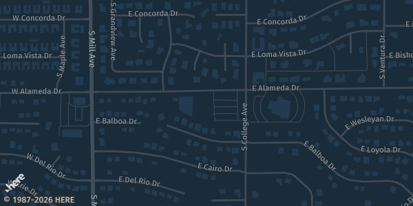 Map showing University Presbyterian Church, Tempe in Tempe, AZ.