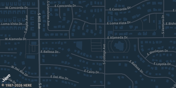 Map showing University Presbyterian Church, Tempe in Tempe, AZ.