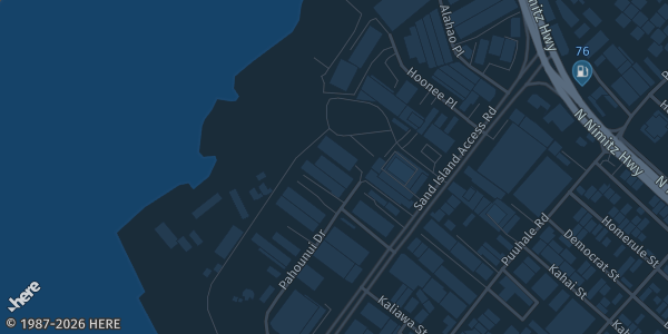 Map showing Urban Soccer Hawaii in Honolulu, HI.