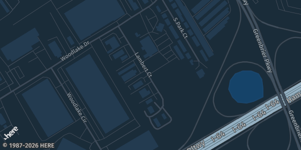 Map showing Khedive Shriner's Center in VA.