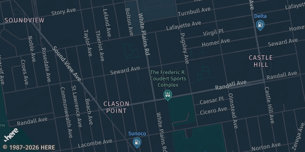 Map showing Westchester Marriott in NY.