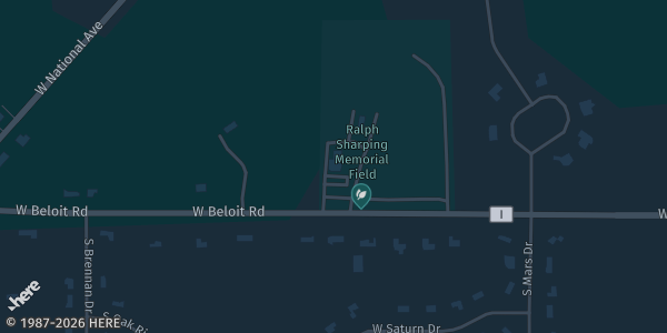 Map showing New Berlin VFW in New Berlin, WI.